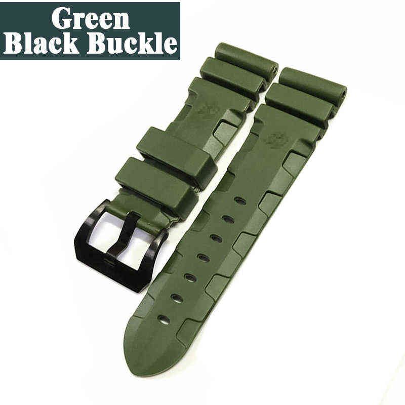 Green-black Buckle-24mm