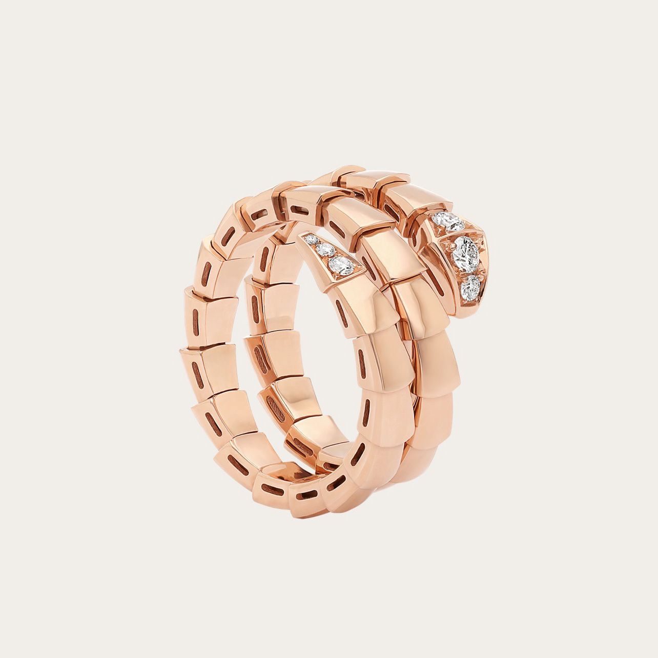 Snake Ring+rose Gold