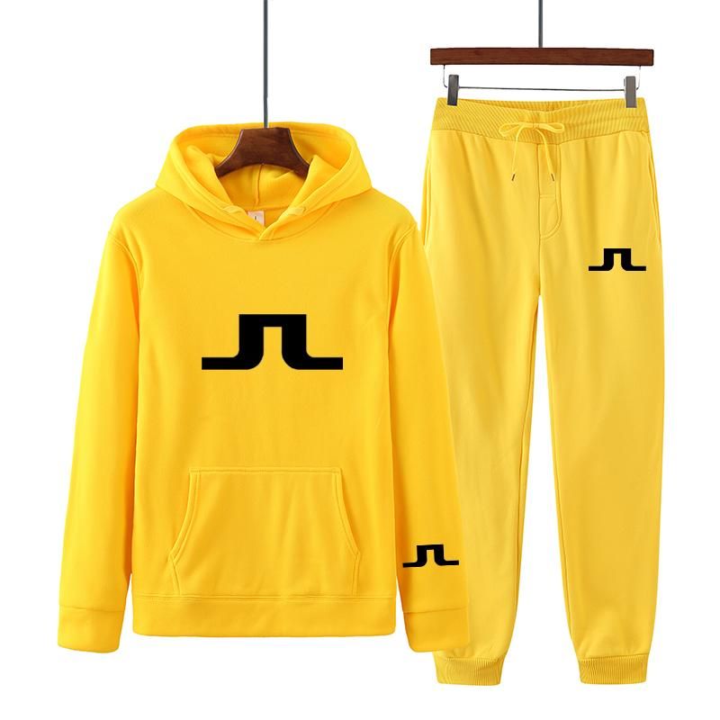 Sudaderas para hombres sudaderas para hombres para hombres primavera de golf de golf 2 piezas set pantalones de chándal ropa ropa casual