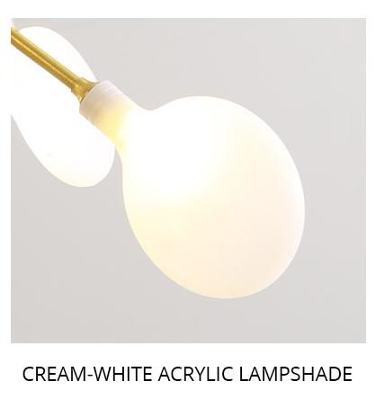 Ombre givrée Lumière blanche chaude 6bulbes