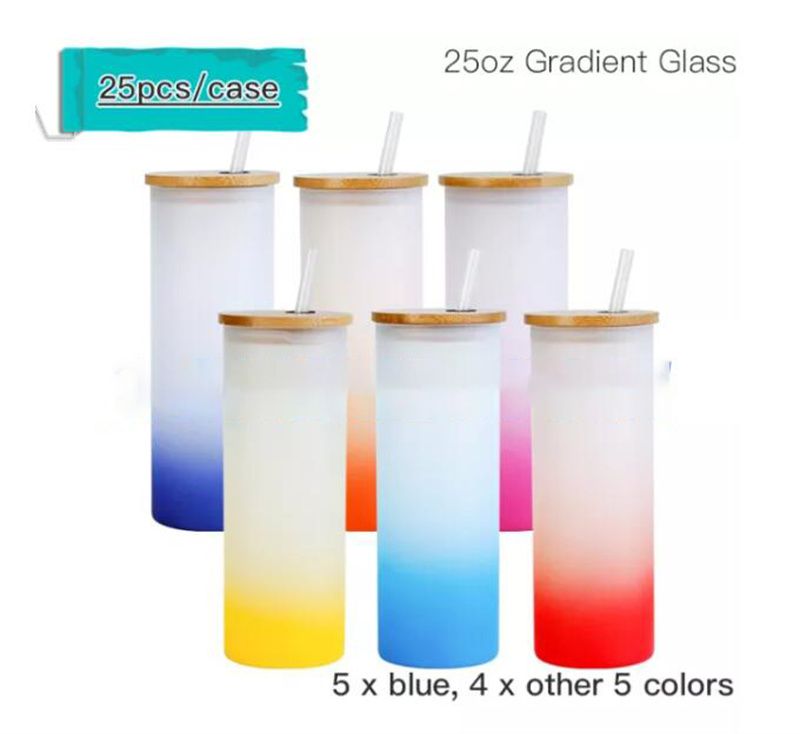 Gradient de 25 oz verres droits