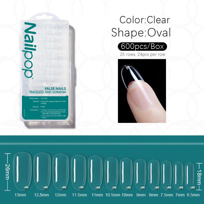 Oval Clear 600