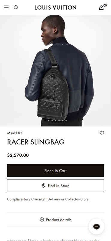 حقائب اليد الفاخرة حقائب العلامة التجارية M46107 Racer Slingbag Designer  M