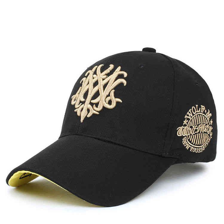 Blomma Wolf Baseball Cap Gold Embroide