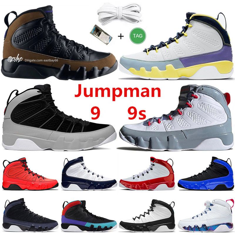 New 9 IX 9S Basketball Shoes Men Olive Concord Jumpman 9 Change