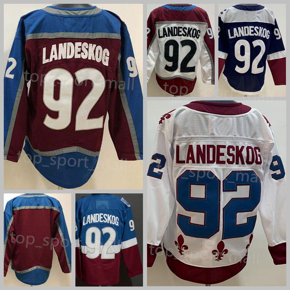 Men's Colorado Avalanche #92 Gabriel Landeskog White 2022 Stanley Cup Final  Patch Reverse Retro Stitched Jersey on sale,for Cheap,wholesale from China