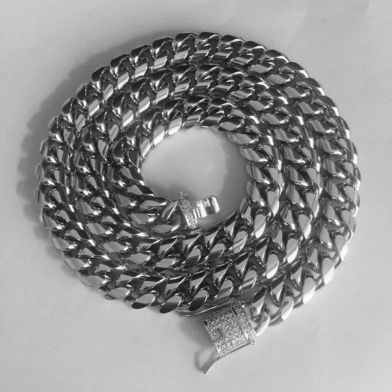 Couleur d'argent 14 mm de largeur 70 cm (28 pouces)