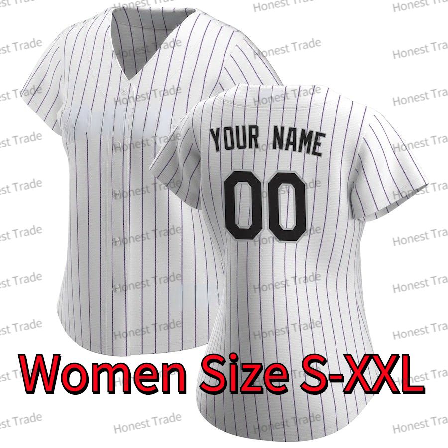 女性ホワイトジャージーサイズ= s-2xl