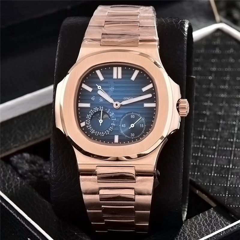 Rose Gold/Blue Dial