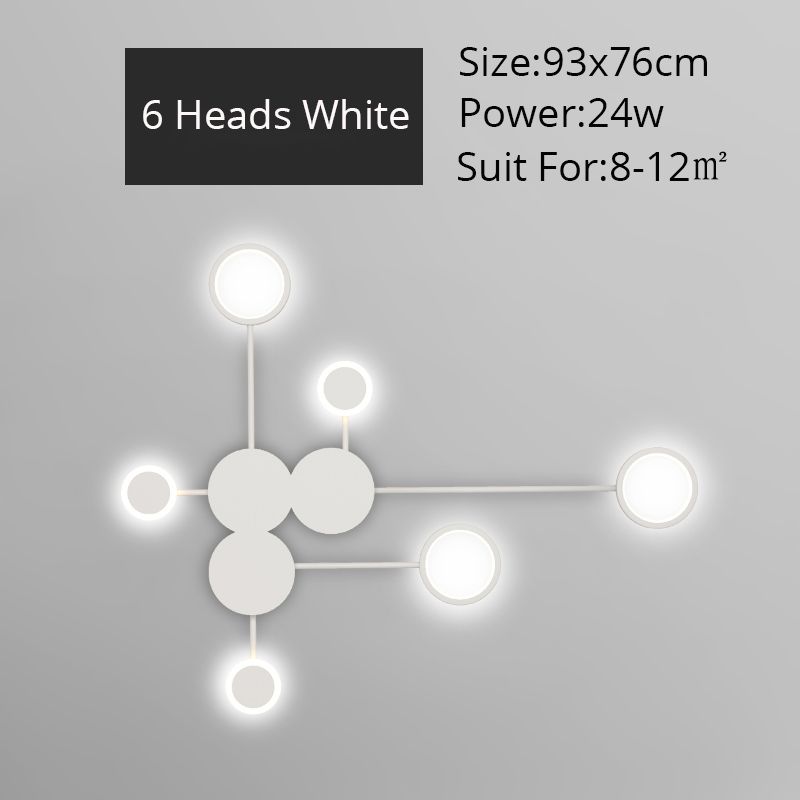 01 Branco 6 cabeças de 93 cm de branco quente não