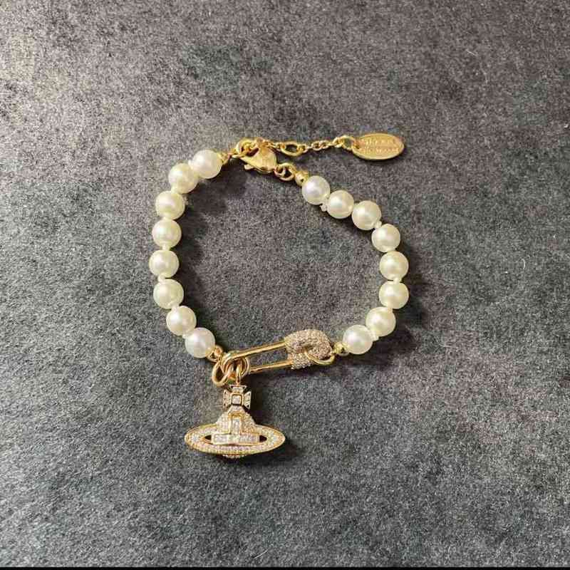 High Level Pin Pearl Bracelet Gold