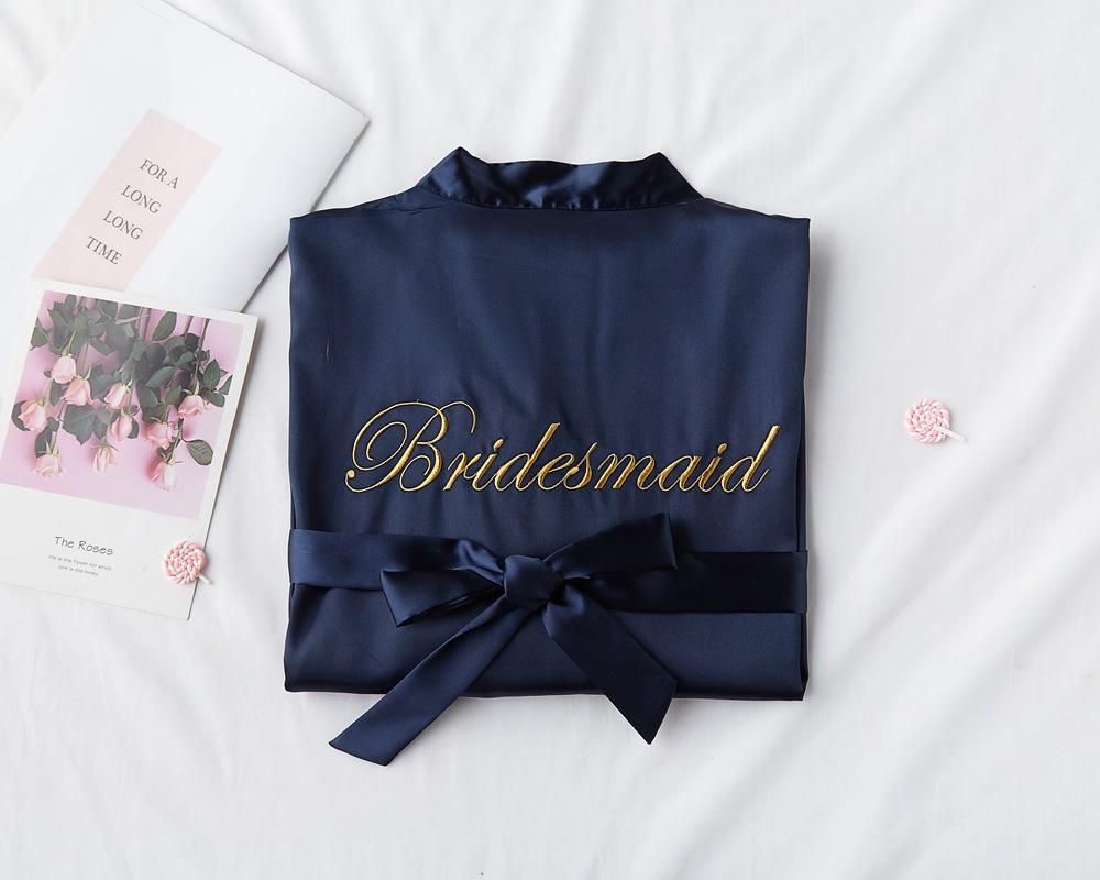 Navy Blue Bridesmai