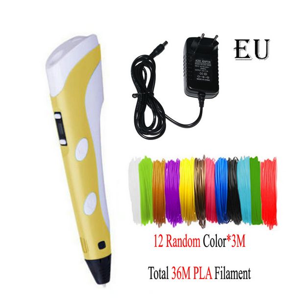 Yellow Eu 3mx12color-Pla Filament