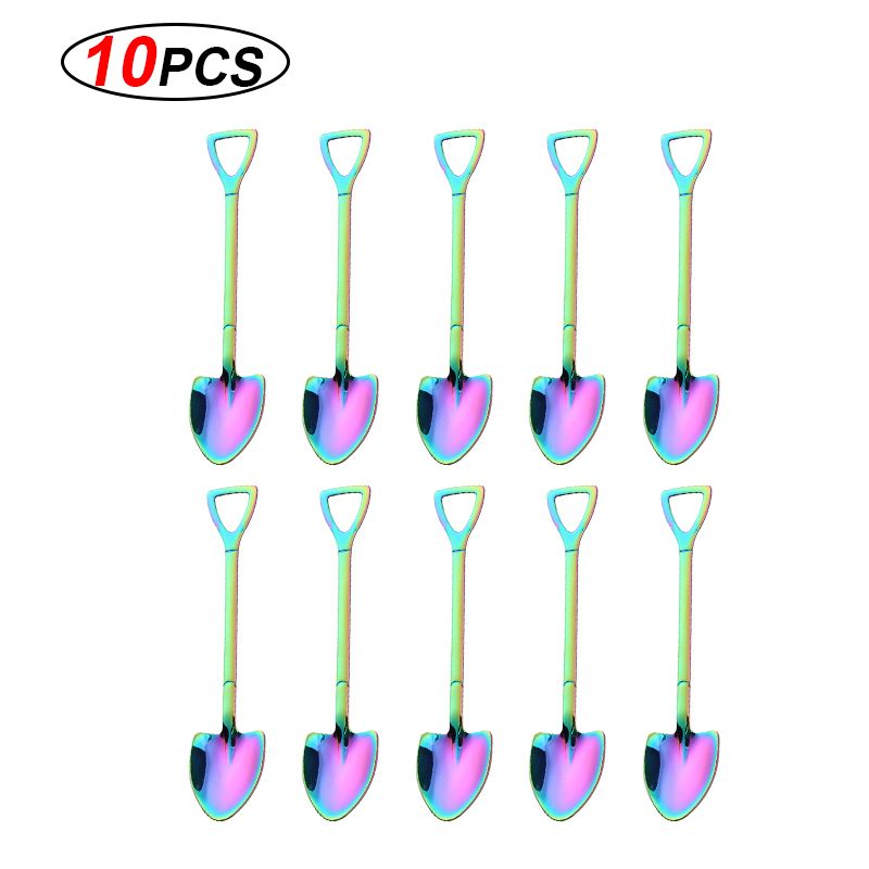 Purple Round Spoon-10pcs