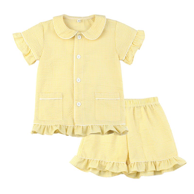 Filles Plaid jaune