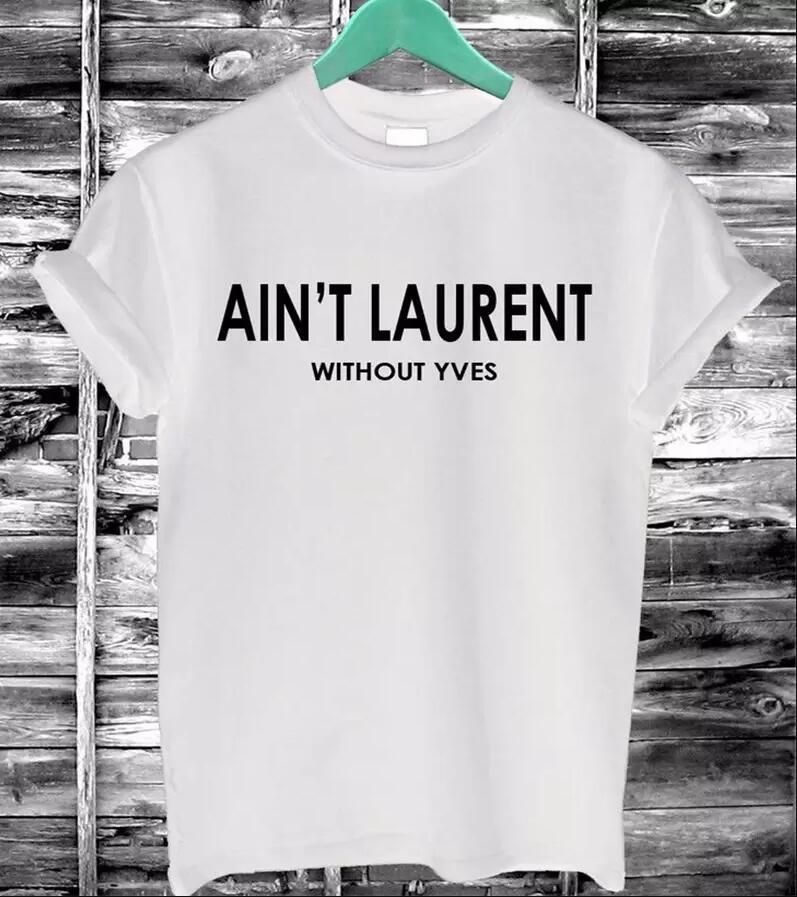 Wholesale- Summer Women T shirt AIN'T Letters Print Cotton Casual Funny T- Shirt Black White Short Sleeve Slim Sexy TShirt Size S---4XL Wholesale- Summer Women T shirt AIN'T Letters Print Cotton Casual Funny T- Shirt Black White Short Sleeve Slim Sexy TShirt Size S---4XL