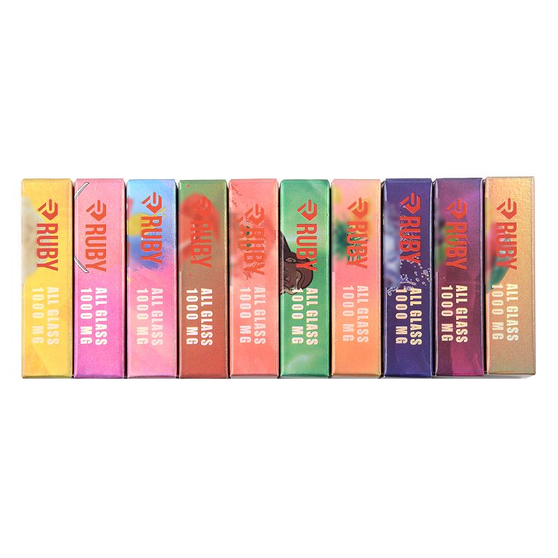 Newest RUBY Atomizer Disposable Vape Cartridge Packaging 1ml Oil 