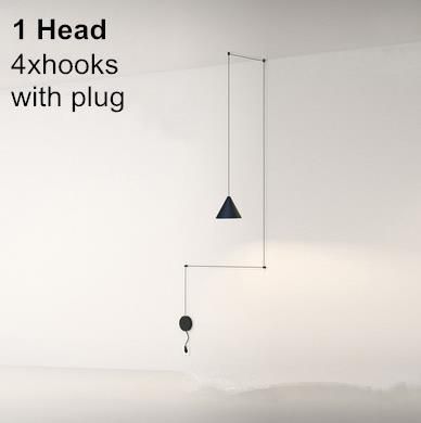 1 heads 4 m wire warm light