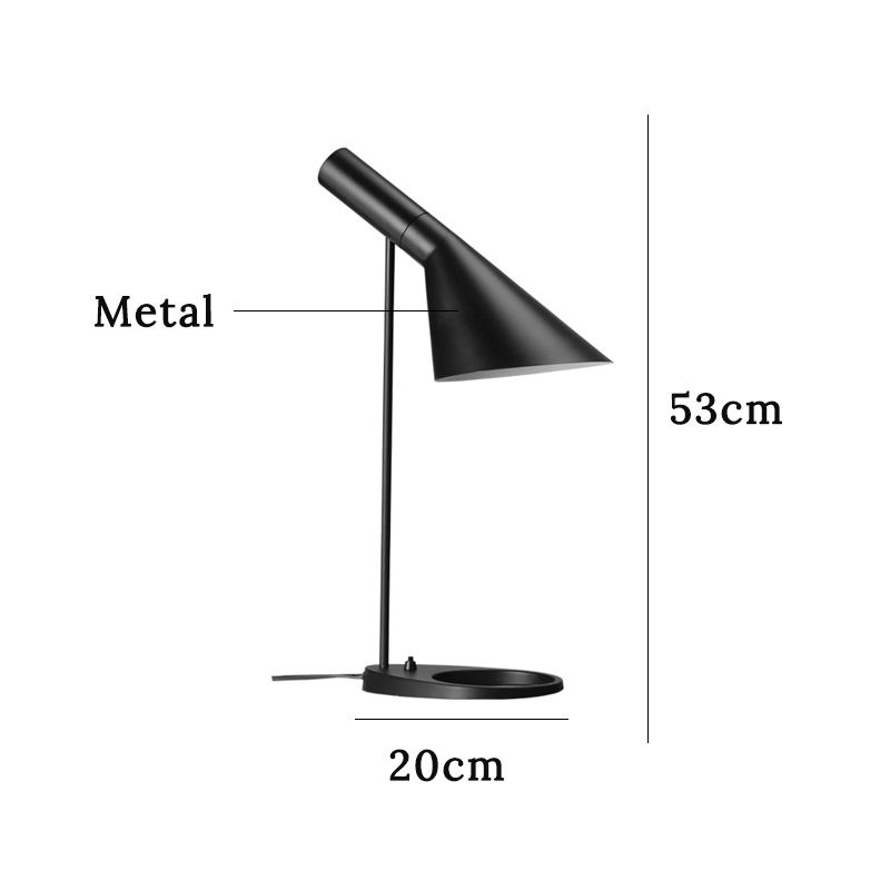 Lampe de table noire