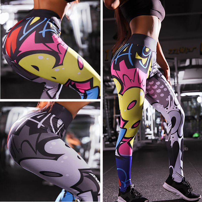 Hip Yoga Leggings Gym Fitness Tights 
