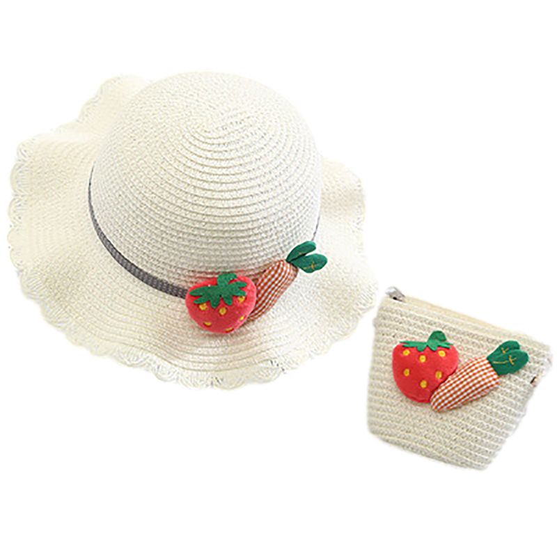 Conjunto de morango branco