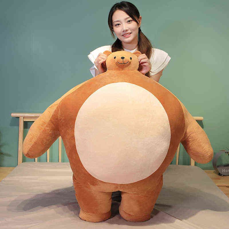 stuffed bear with tiny head