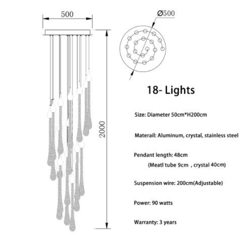 18 ljus (spiral)