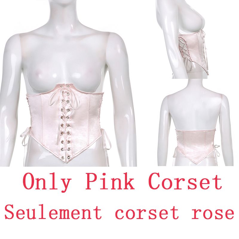 Seulement le corset rose