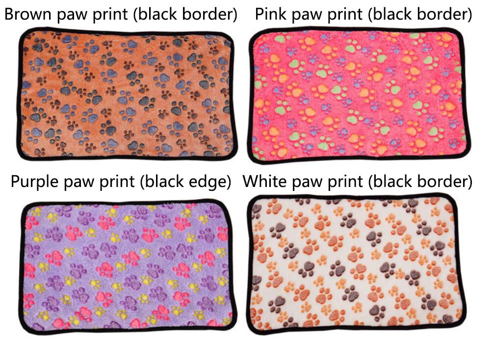 Purple Paw Print (czarna krawędź)