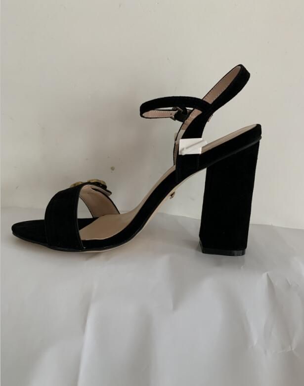 # 2 Black Suede 11cm Heel