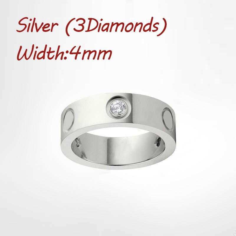 Silverdiamanter (4mm)