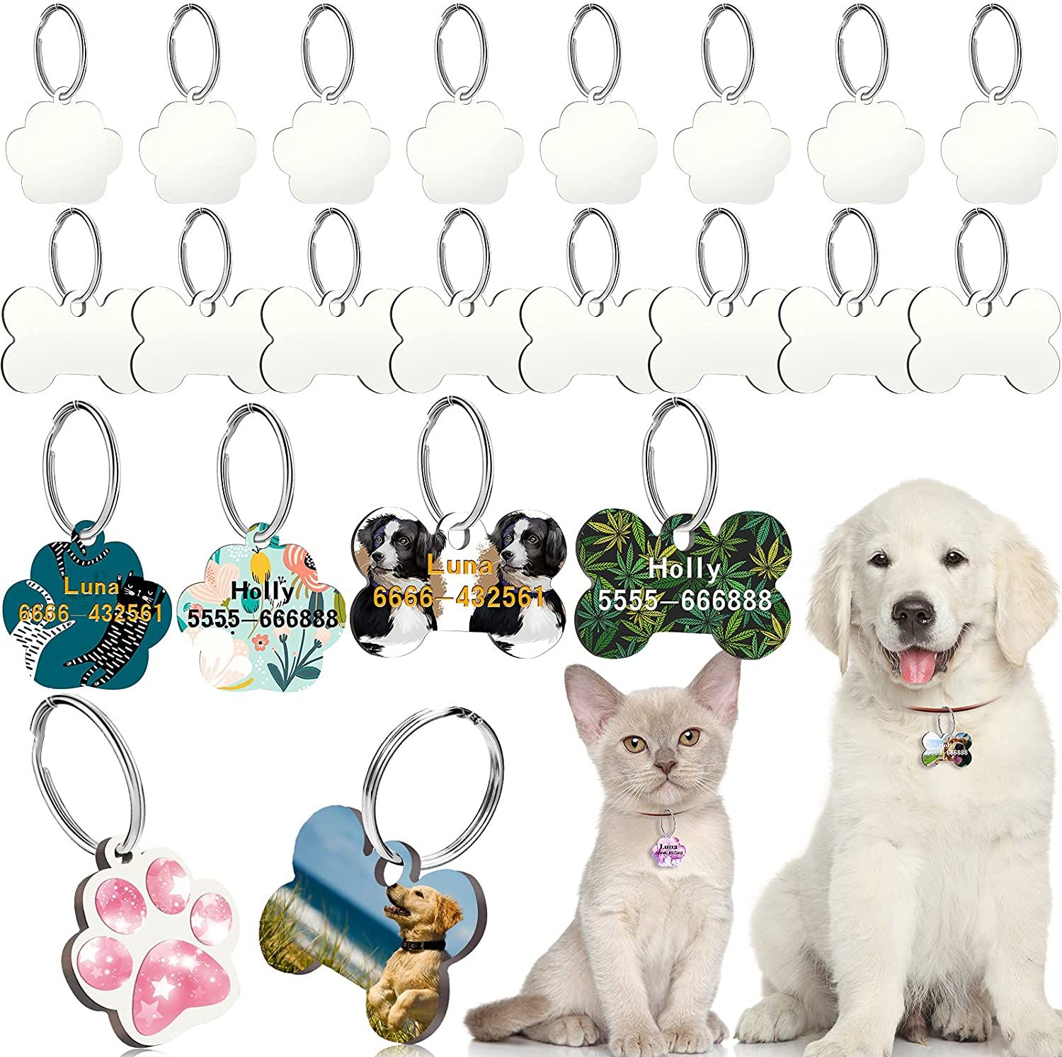 Jewelry & Beauty Craft Supplies & Tools Sublimation Bone Dog Tag
