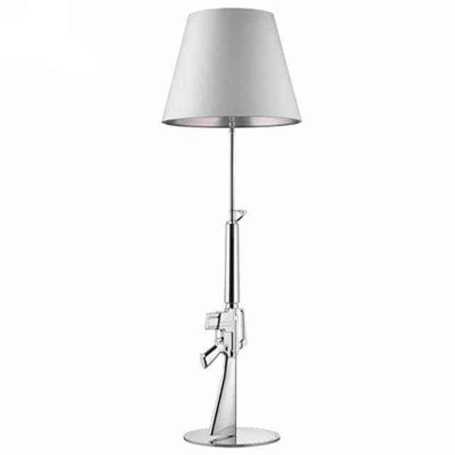 Vloerlamp zilver