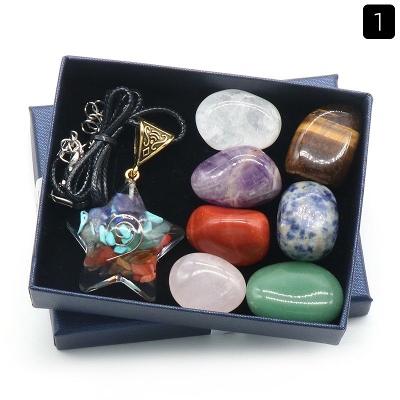 Chakra Healing Crystal Ornaments Set: 7 Natural... From Enjoy_time, - Image 2