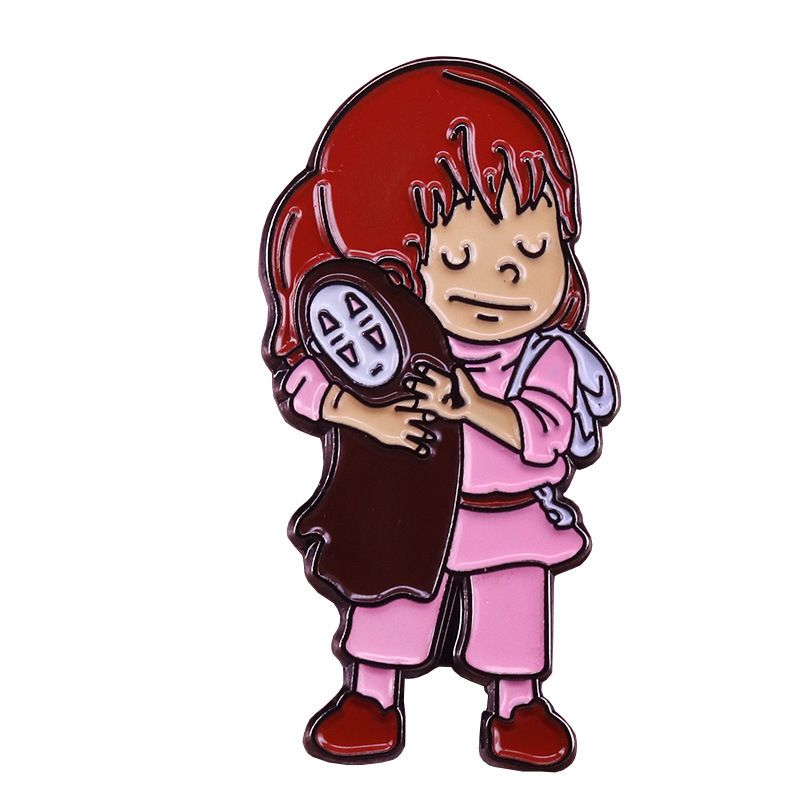 Spirited Away brooch and No-Face enamel pins Men and women fashion jewelry gifts anime movie Spirited Away brooch and No-Face enamel pins Men and women fashion jewelry gifts anime movie