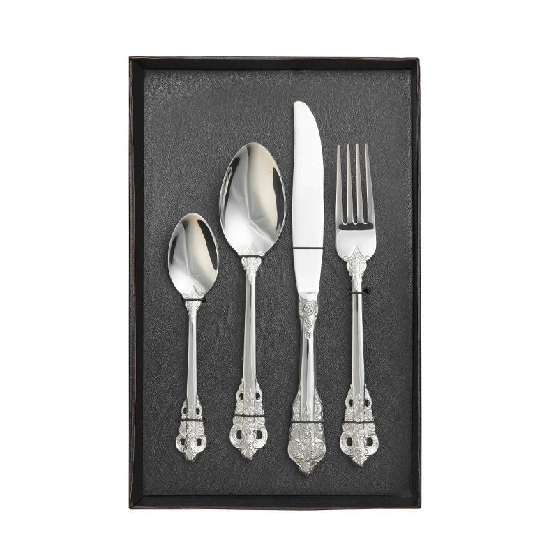 4pcs argent avec boîte