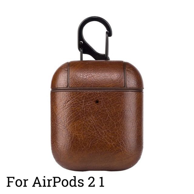 Voor airpods 1/2 donkerbruin