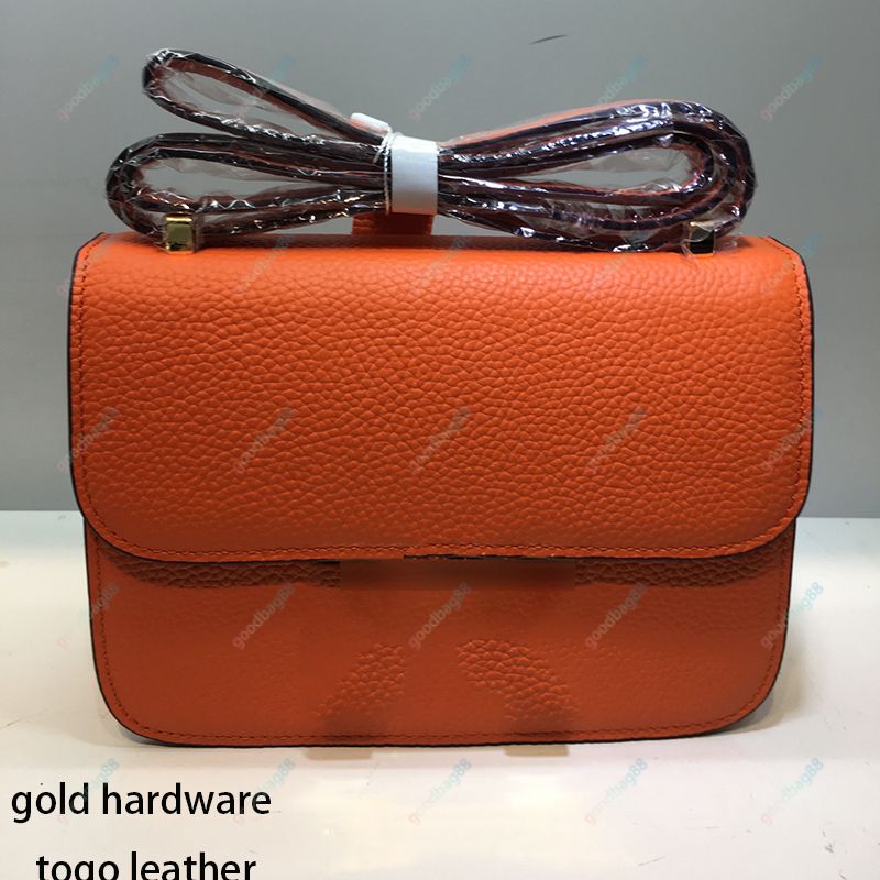 21.Orange Grained Leather