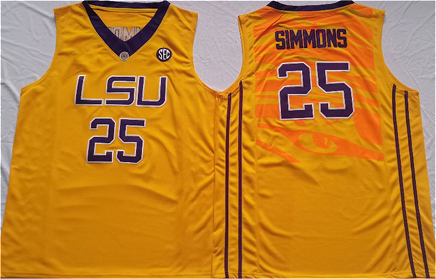 LSU Tigers Sarı # 25 25 B.Simmons