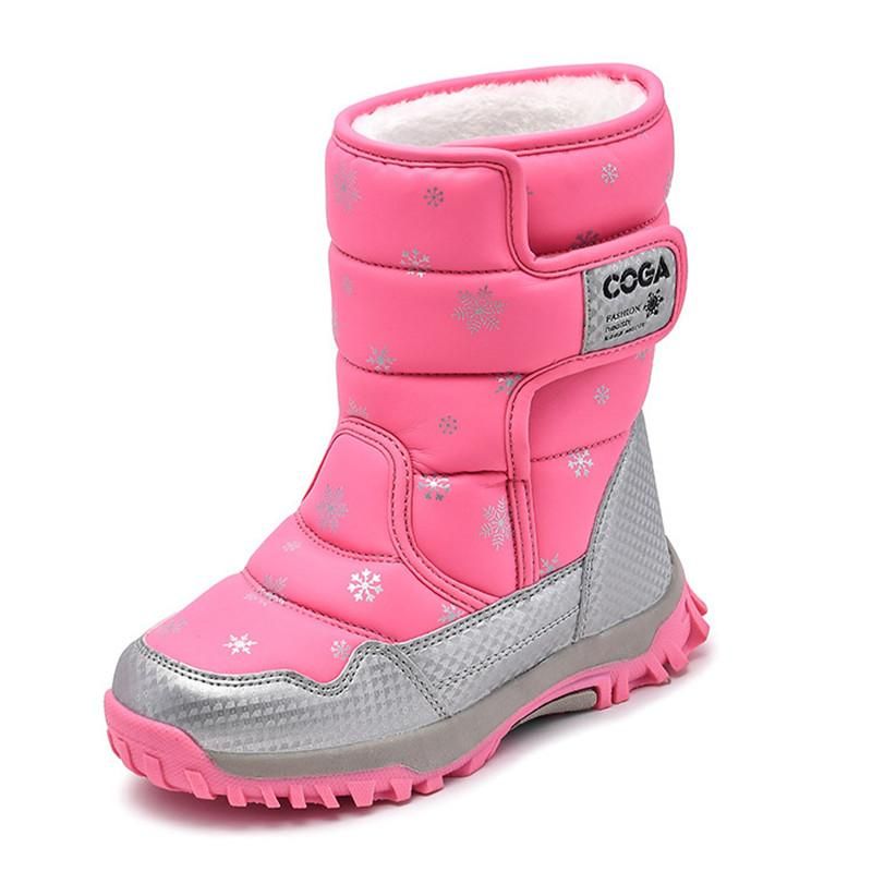 Compra Botas Nieve Para Niños Nieve Para Niña Zapatos Niños Niños Moda Moda  Más Velvet Cálido Impermeable A Prueba De Agua Púrpura Negro Negro Barato |  Entrega Rápida Y Calidad | Es.Dhgate