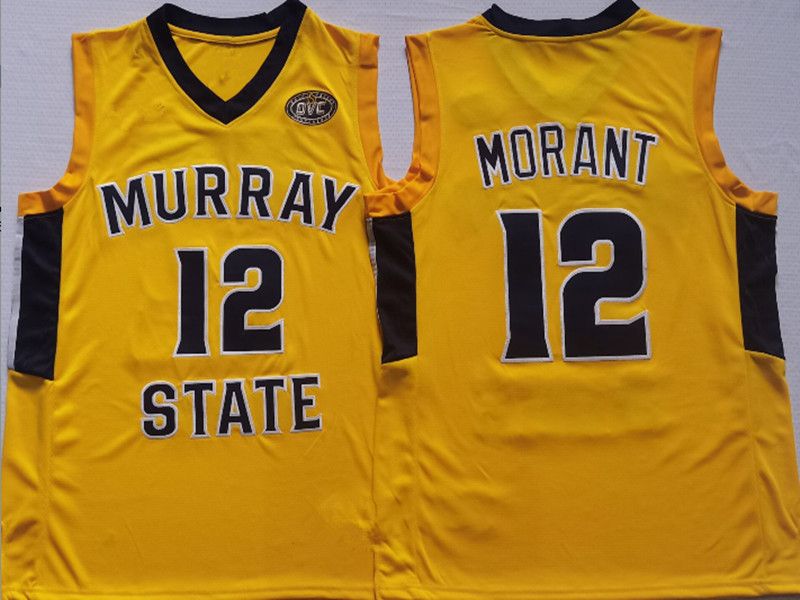 Retro Ja Morant Murray State Racers Mens XXL Basketball Jersey