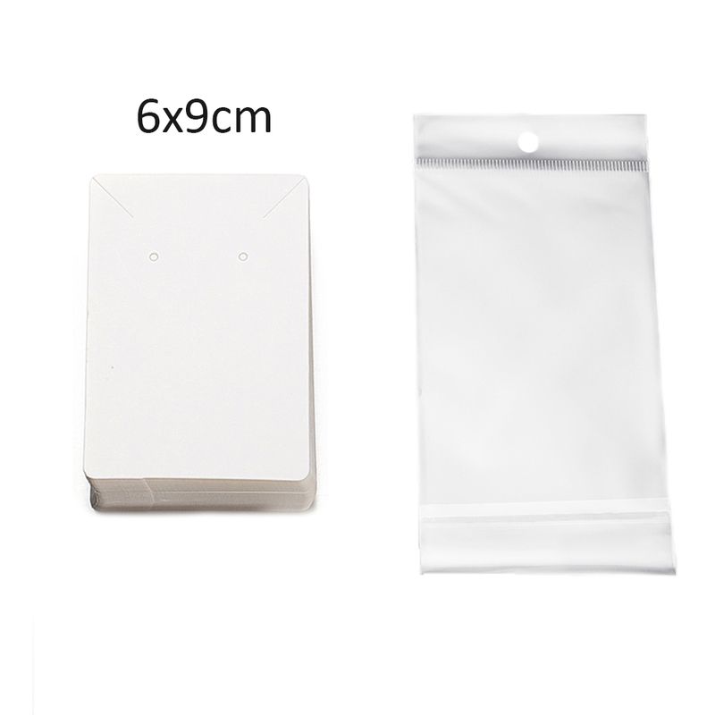 6x9cm White-50pcs Card 50pcs Bag