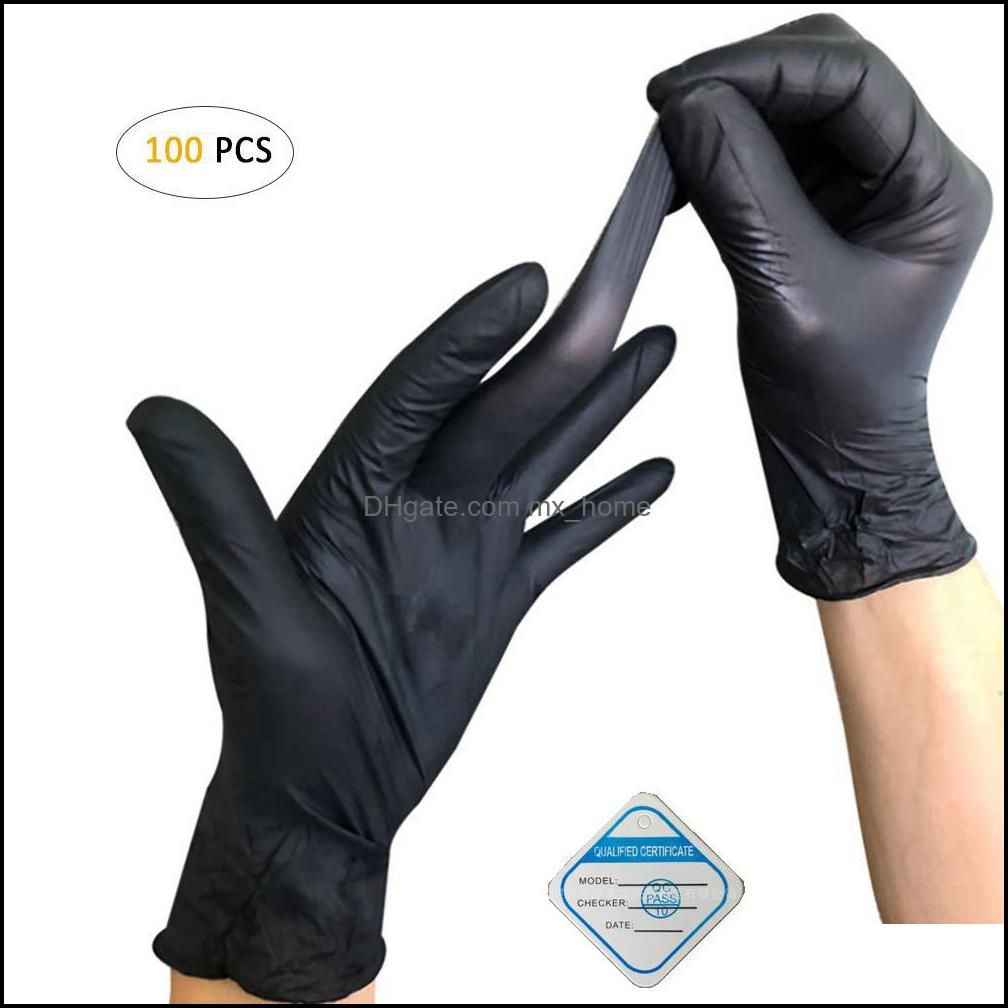 100Pcs/50 Pairs Blue/Black Home Disposable Hair Coloring Latex Gloves Cooking House Cleaning Tattoo Glove Tools Drop Delivery 2021 Kitchen S 100Pcs/50 Pairs Blue/Black Home Disposable Hair Coloring Latex Gloves Cooking House Cleaning Tattoo Glove Tools Drop Delivery 2021 Kitchen S
