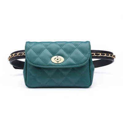 green pu leather