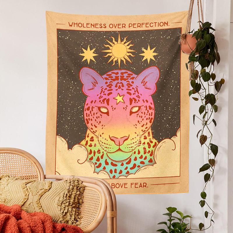 Sun Moon Tarot Tapestry By PhaseFit Vintage Wall Hanging With