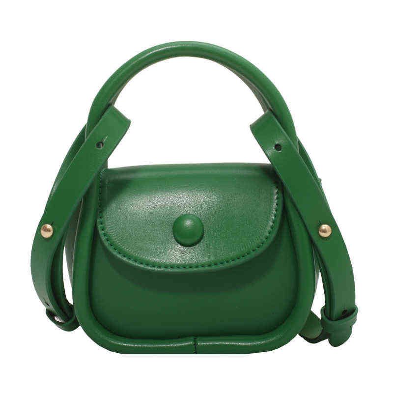 Green shoulder bag.