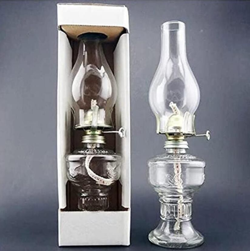 Glassische Kerosinlampe