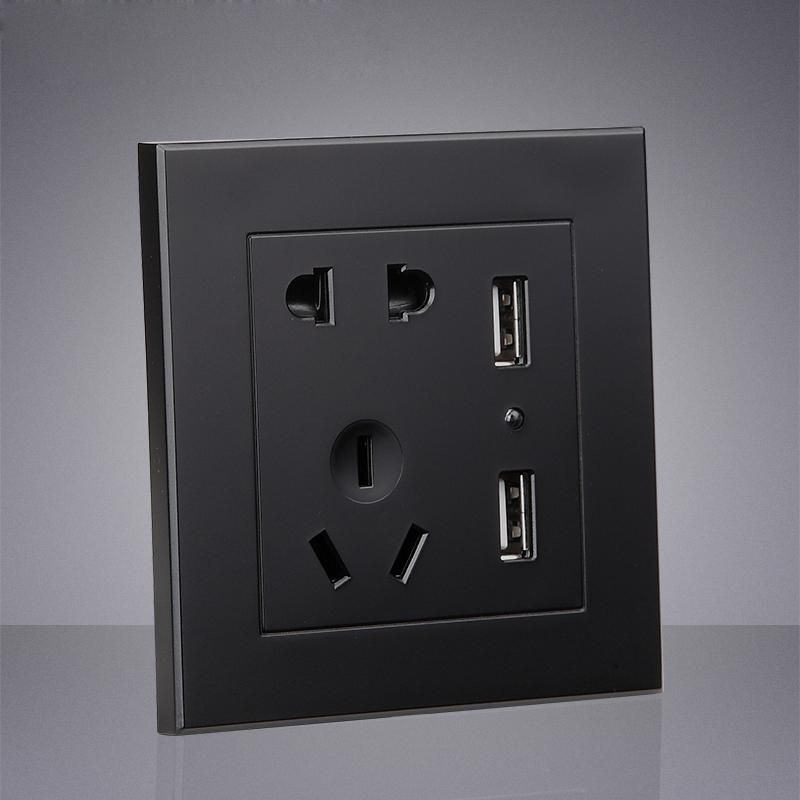 2 USB 5-hole Socket