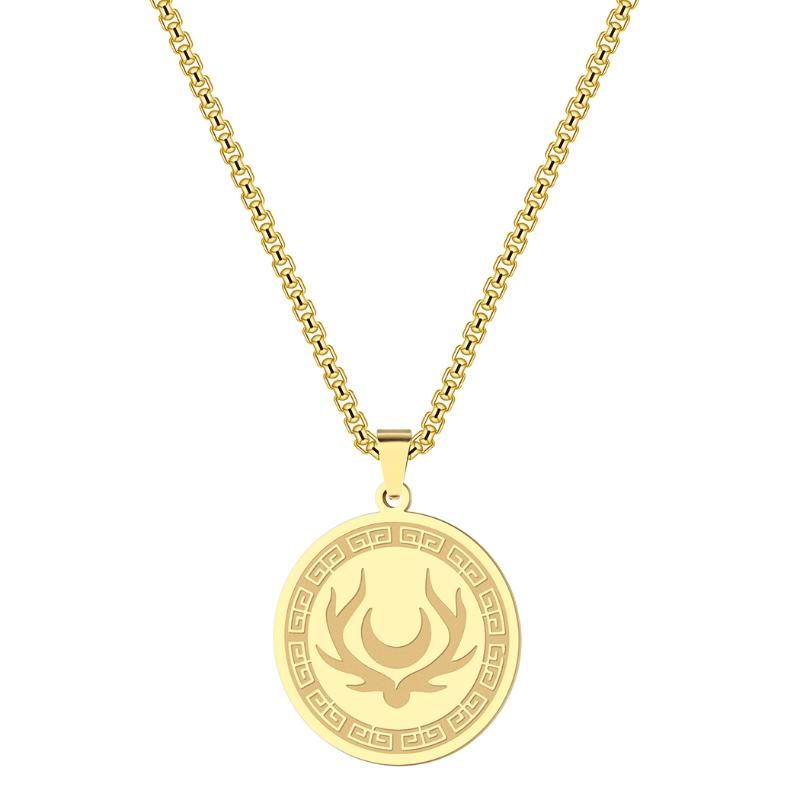 Collane con ciondolo Simbolo di collana Donna Uomo Amuleto Ciondolo Luna Mito Dea La Caccia Catena GioielliPendente_voghion.com
