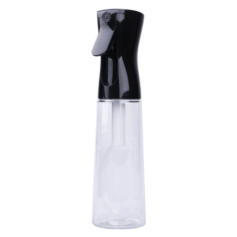 Tête noire de bouteille transparente de 300 ml